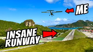 I Landed My Cessna 150 at St Barts 3 Hardest Airport [upl. by Ainos]