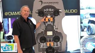 Diamond Audio Unveils New Motorcycle Speaker Systems  CES 2019 [upl. by Kcirddet954]