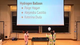 ChEmory NCW Demo Show 2024 Hydrogen Balloons [upl. by Nylcsoj865]