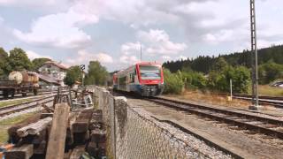 Die Länderbahn in Bayerisch Eisenstein [upl. by Llertnov]