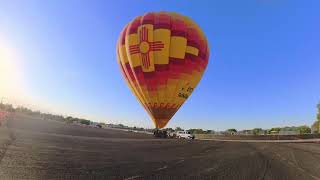 Hot Air Balloon Landing Near Our Campsite [upl. by Elleuqram]