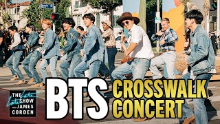 BTS Performs a Concert in the Crosswalk [upl. by Atalie949]