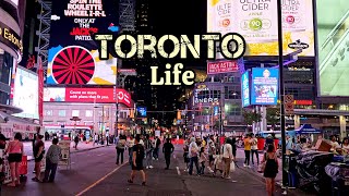 Toronto life in 2023 Downtown Toronto Ontario Canada 4K [upl. by Amhsirak896]