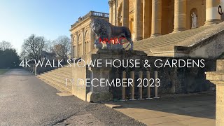 4K Walk Stowe House amp Gardens 1 December 2023 [upl. by Sikes]