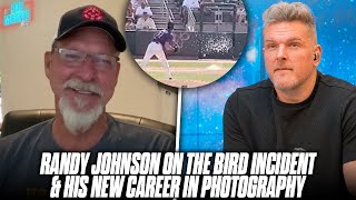 Randy Johnson Relives His Famous Bird Pitch amp His Photography Career After Being MLB Hall Of Famer [upl. by Colfin374]