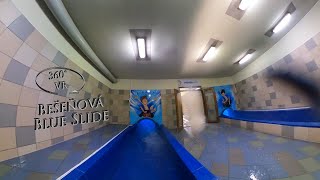 Bešeňová Blue Waterslide 1 Night 360° VR POV Onride [upl. by Nivar570]