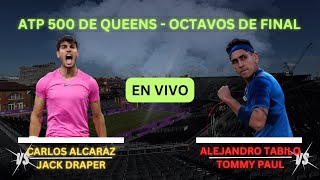 TRANSMISIÓN EN VIVO  CARLOS alcaraz  ALEJANDRO tabilo  R2 QUEENS tenis españa chile [upl. by Elletse]