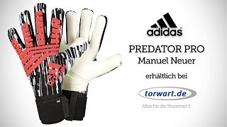 Adidas Predator Pro Manuel Neuer  Torwarthandschuhe 2018 [upl. by Heddi]