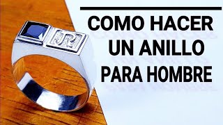 Anillos para hombre con engaste en bisel  how to make a ring for men PART 2 [upl. by Delia]