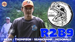 2024 Greater Peoria Open  MPO R2B9  Meza Beauchamp Thompson McDonald  Crew 42 Disc Golf [upl. by Ecyor]