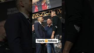 Topuria vs holloway primeira encarada mma ufc topuria holloway ufc308 [upl. by Odelet856]