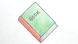 How to draw a book step by step very easysimple book drawingकिताब का चित्रsanjay singh drawing [upl. by Asquith204]