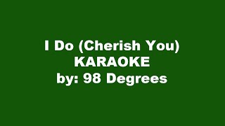 98 Degrees I Do Cherish You Karaoke [upl. by Maddy861]