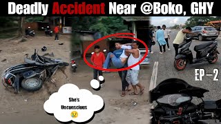 Live Accdent Near Boko Guwahati  All Assam Ride 2024 SE2  Diphu To Dudhnoi on Pulsar N160 [upl. by Krantz56]