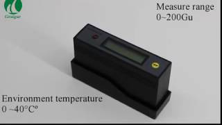 ETB0833 SelfCalibration 20˚ 60˚ 85˚ Glossmeter Gloss Meter Tester 0200Gu [upl. by Anica824]