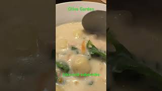 Olive Garden chicken gnocchi ￼ soup appetizer [upl. by Wichern]