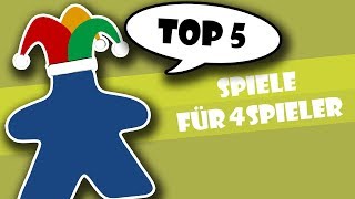 Top 5 Brettspiele für 4 Spieler [upl. by Aufa]