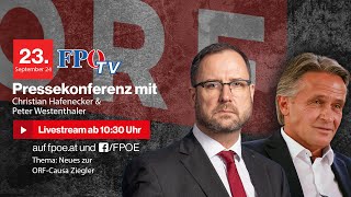 FPÖPressekonferenz Neues zur ORFCausa Ziegler [upl. by Naam398]