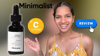 Minimalist Vitamin C  E  Ferulic 16 Face Serum review [upl. by Anirtap]