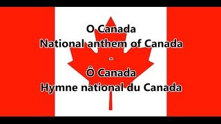 National anthem of Canada  Hymne national du Canada ENFR lyrics [upl. by Costa508]