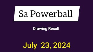 Sa Powerball Results Tuesday 23 July 2024  Powerball Plus Result [upl. by Neirb]