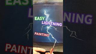 How to paint Lightning ⚡oil paint techniques howtopaint lightning shortsart [upl. by Kriste174]