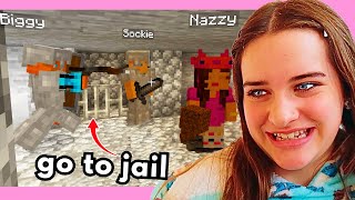 MINECRAFT POLICEMAN PUT US IN JAIL Gaming w The Norris Nuts [upl. by Yecac]