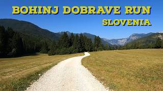 Dobrave run  Bohinj Slovenia  POV virtual running tour  49 min [upl. by Kettie]