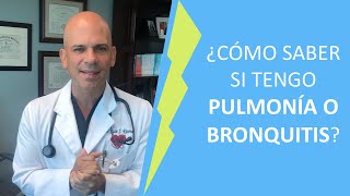 ¿Cómo saber si tengo PULMONIÍA O BRONQUITIS [upl. by Roy]