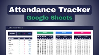 How to Build an Attendance Tracker in Google Sheets [upl. by Dupaix]