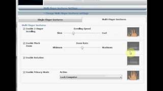 Dell TouchPad Multi Touch Gesture Settings [upl. by Nyahs]