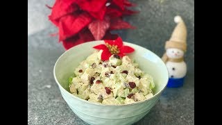 ENSALADA DE POLLO PAPA Y MANZANA  RECETAS NAVIDEÑAS [upl. by Reifnnej]