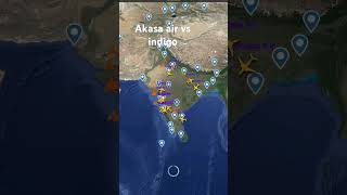 Akasa air vs indigo flightradar24 [upl. by Safoelc]