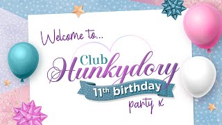 Club Hunkydory 11th Birthday  NEW Dog Tales Decoupage Toppers [upl. by Ataeb937]