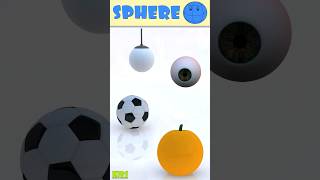 Sphere Shape with Examples  Kids Learning Video [upl. by Anabelle]