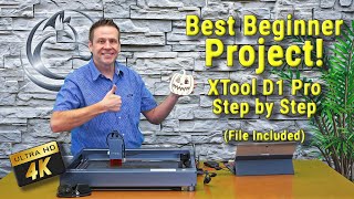 Best Beginner Project Xtool D1 Pro [upl. by Llerrit830]