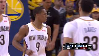 Rajon Rondo with 22 Points Dozen Dimes vs Warriors  Game 2 [upl. by Jeffrey]