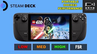 STEAM DECK  LEGO STAR WARS THE SKYWALKER SAGA  800P  1080P  SD Card  SSD Benchmark [upl. by Romonda]