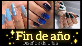 DISEÑOS DE UÑAS PARA FIN DE AÑO INVIERNO ☃️2024 uñas uñasdemoda nailsuñasdecoradas nailspolish [upl. by Enneillij504]