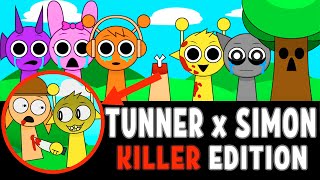 Incredibox Sprunki Killer Edition But Simon Killed Tunner  All Reactions [upl. by Claribel757]