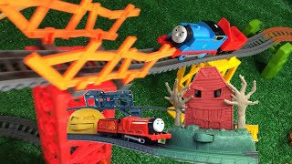 Thomas and Friends Trackmaster Play Sets Best Action James and R C Thomas [upl. by Niliac]