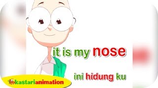 Belajar Bahasa Inggris part 2  Part of the Body  Kastari Animation Official [upl. by Alenoel]