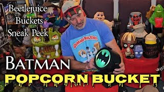 AMC Batman Popcorn Bucket and Cup plus Sneak Peek at Regal Cinema Beetlejuice Popcorn Buckets [upl. by Lion]