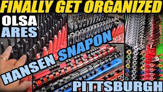 Socket Organizer review Olsa Ares Pittsburgh Hansen Snapon Socket Storage Trays and Rails [upl. by Anitsyrhk]