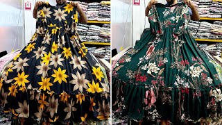 Latest design floral Anarakali hijab gownlong dress collection 2023  ফ্লোরাল আনারকলি গাউন [upl. by Ainniz]