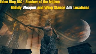 Elden Ring DLC  Shadow Of the Erdtree  Milady Weapon  Wing Stance ash of war [upl. by Harriott459]