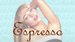 Espresso Drum Sheet Music  Sabrina Carpenter [upl. by Hnil285]