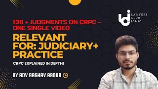 All Important amp Landmark Judgments on CrPC  100  Judgments  Explanation  Adv Raghav [upl. by Ardnosal118]