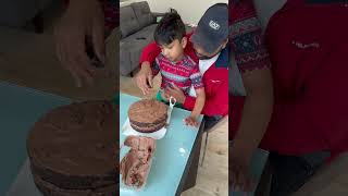 How To Frost A Cake Like A Pro ft Chocolate cute dessertblogger [upl. by Hatcher]