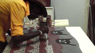 Aboriginal Artist Clancy Patrick dcd Painting [upl. by Anai105]